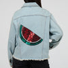 The Crimson Seed Denim Jacket